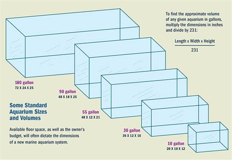 30 gallon fish tank dimensions